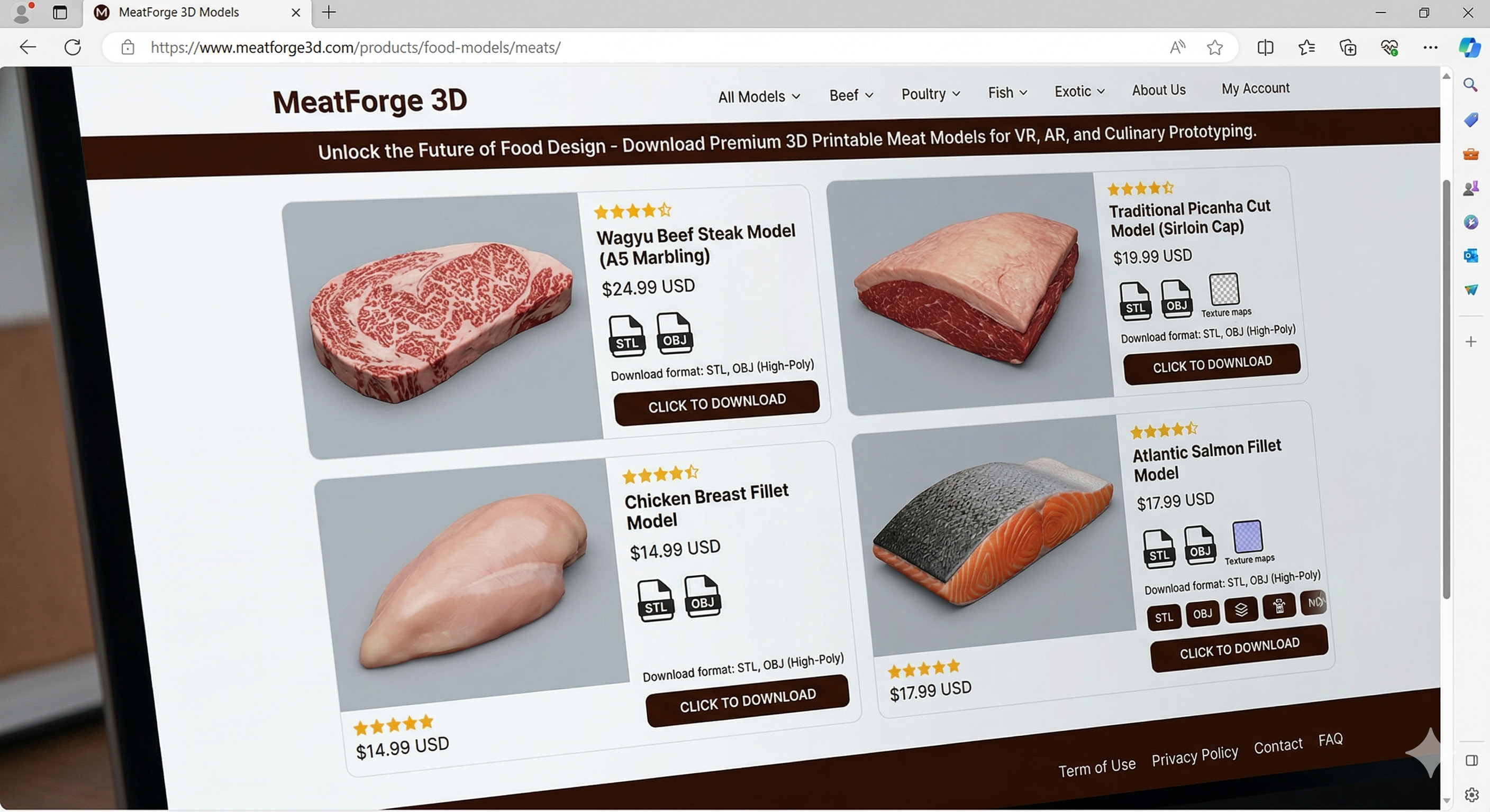 MeatForge3D platform preview